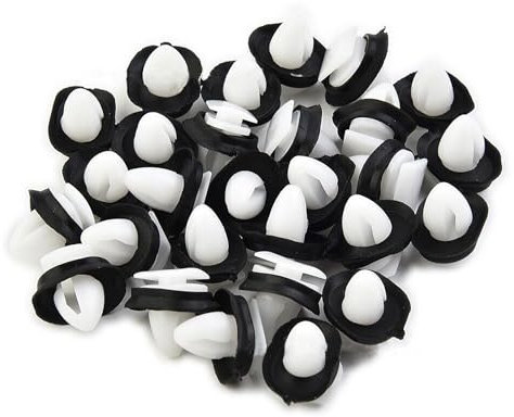 100 STK Autotürverkleidungs Clips 856543 71728806 mit Gummidichtung für 9mm Loch, Tuerverkleidung Befestigung Clips Tür Klips Stoßstangen Clips für CITROEN-JUMPER, für PEUGEOT-BOXER, für FIAT-DUCATO