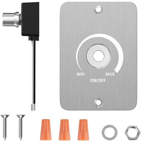 Lamptobe 12V-24V PWM Dimmer, 24V Rotary Dimmer Switch for Led Lights, 12-24V LED Dimmer Switch for Camper, RV Auto, Camping Trailers, Boats, Caravans