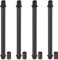 PATIKIL Kit Tige de Lampe à Tube Droit, 4 Ensemble M10 Acier au Carbone 150mm(5.91) Long Tige Filetée à Double Extrémité avec Écrous D'Accouplement Connecteur à Manchon, Noir