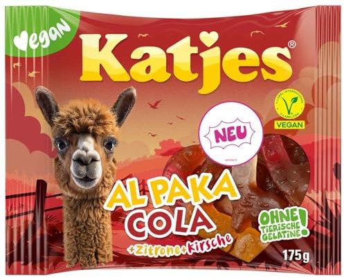 3 er Pack Katjes Al Paka Cola+Zitrone+Kirsche 3 x 175g Fruchtgummi