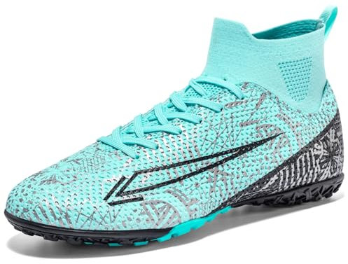 sudorun Kunstrasen Fussballschuhe Herren Turf Fußballschuhe Hallenschuhe Für Jungen High Top TF Trainingsschuhe Indoor (Dw,1126 TF Yue_40)