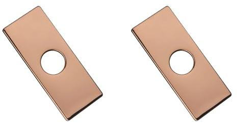 2Pcs 6inch Stainless Steel Faucet Base Plate Hole Cover for Kitchen & Bathroom Rose Gold