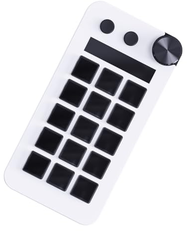 LfrXtra Stream Control Deck, StreamDeck Visual Keyboards, Triples Function 15 Button LCD Live Content Creation Controller, Podcast Equipment, Customs Button PC Keyboards For Esports Player
