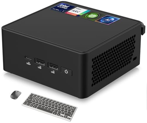 ASUS NUC 14 Pro Linux Mint Mini PC, Intel Ultra 7 155H (16C/22T), 16GB DDR5 RAM 512GB PCIe SSD, Small Desktop Computer with Intel Arc GPU/AI GC/AI Boost/AI Ready/Thunderbolt 4/WiFi 6E/VESA Mount