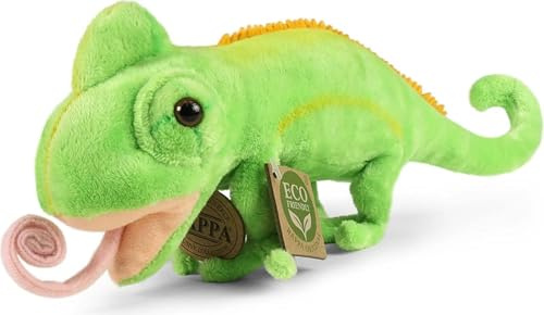 RAPPA - 242869 - Chamäleon, Plüsch, 10cm x 7cm x 30cm, Handwäsche, ECO-Friendly