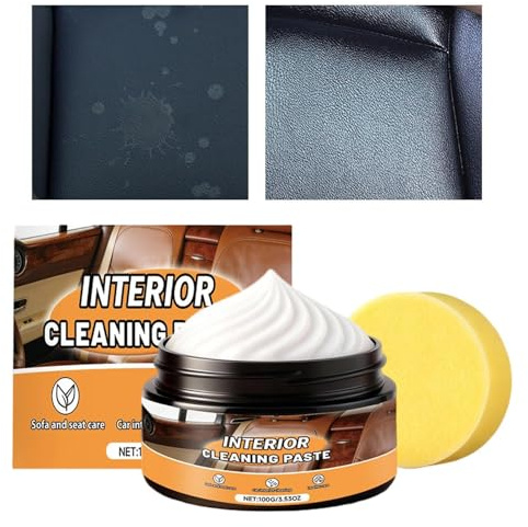 EUBEISAQI Car Leather Conditioner,100g Automotive Cleaner Scratch Paste | Car Leather Cleaning Conditioner,for Vehicle Upholstery Dashboard Detailing Truck Rv Sofa