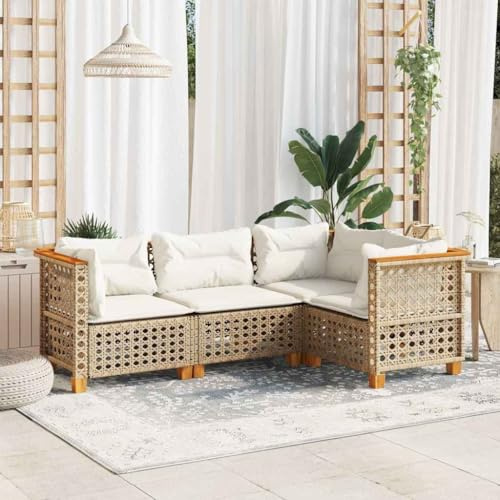 Massbinet Garten Lounge Set Gartenmöbel Beige