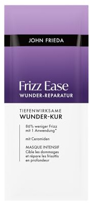 John Frieda Frizz Ease Wunder-Reparatur Tiefenwirksame Wunder-Kur Sachet – Inhalt: 25 ml – Haartyp: widerspenstiges, geschädigtes Haar