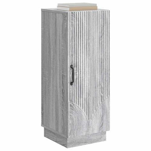 vidaXL Sideboard Graues Sonoma 33 x 34,5 x 87 cm Holzwerkstoff, Wohzimmer Aufbewahrung, rechteckiger Buffet Sideboard, moderner Organizer, eleganter Esszimmer Schrank, vielseitig chic