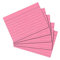 500 Herlitz Karteikarten DIN A8 / liniert / Farbe: rosa