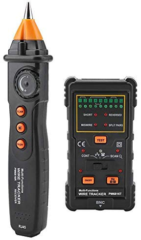Kabelfinder Kabeltester Leitungssucher RJ11 RJ45 Line Finder PM6816 Netzwerkkabel Drahtverfolgung Empfänger Emitter