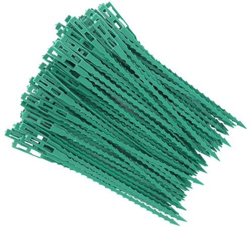 ZITFRI 80 Pcs Accroche-Tuteurs pour Tomates Arbres Tuteurs de Plantes Attache et Soutien Réglable pour Plantes Serre-câble Lien en Plastique pour Jardinage Bricolage