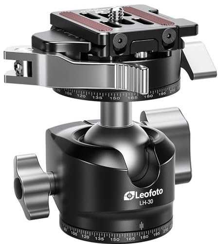 Leofoto LH-30PCL Double Notch Center Ball Joint with Quick Release Lever