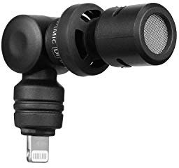 Saramonic Microfono professionale Mini Plug&Play Microfono per iPhone IOS Smartphone Broadcast Vlog Recording