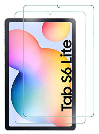 WEOFUN [2 pezzi] Pellicola protettiva in vetro temperato per Samsung Galaxy Tab S6 Lite da 10,4 pollici, durezza 9H, 2,5D, senza bolle, trasparente