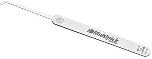 Multipick ELITE Profi Lockpicking Dietrich Hook 4 (V04) 0,4 mm Slim - Made in Germany - Lockpick für professionellen Gebrauch bei Schlüsseldienst und Behörden