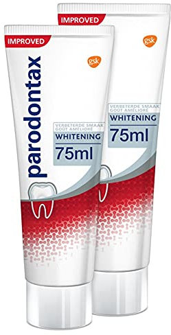 Parodontax Whitening Tageszahnpaste Duopack | gegen Zahnfleischbluten 2 x 75 ml