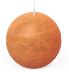 Spaas Rustikale Kugelkerze 80 mm 24St. - orange