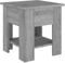 vidaXL Couchtisch mit Ablage Beistelltisch Wohnzimmertisch Kaffeetisch Sofatisch Teetisch Tisch Grau Sonoma 40x40x42cm Holzwerkstoff