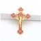 EVANEM Gold Katholische Wandkreuze, Christian Latin Cross Gebetskirche Dekor Hängen Kruzifix (Color : Style 1)