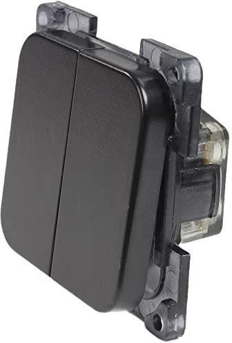 C-Line Presto Inprojal CBE - Interruttore seriale, 12-230 Volt, per camper, roulotte, barca, colore nero