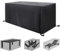 HSFFBHFBH Abdeckung für Gartenmöbel Winterfest - 200x140x90cm(LxWxH) Multi Größe Schwarz Wasserdicht Abdeckung 420D Oxford Tisch Abdeckplane Schutzhülle für Gartentische und Möbelsets Gartentisch