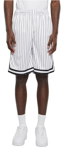 Urban Classics Herren Shorts Striped Mesh Shorts, lässige Shorts für Männer, gestreift, Knielang, erhältlich, Größen S-5XL