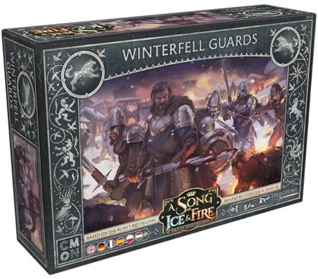 CMON | A Song of Ice & Fire: Winterfell Guards | Miniatures Game | Ages 14+ | 2 Players | 45-60 Minutes Playing Time