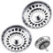 Tomario Kitchen Sink Strainer Plug Stainless Steel Thicken for Kitchen Sink, Hole Diameter 78mm 79mm 82mm 84mm (Silver-2 Pack, 80mm)