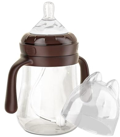 Kuehssn Biberons pour allaitement, biberon pour bébé, 240 ml, poignées faciles à prendre en main, biberons d'allaitement, fournitures d'alimentation pour bébés, garçons et filles