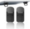 BIRLOZA Lot de 2 Mini Supports pour Ordinateur Portable, rehausseur de Clavier Portable Pliable Invisible, en métal, Pieds pour Ordinateur Portable avec Silicone antidérapant (Noir)