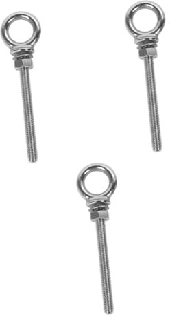 ULTECHNOVO 3 Piezas Tornillo De Anillo Tornillos De Anillo Cáncamo Con Tuerca De Hombro Perno De Tornillos De Ojo Percha Ganchos Para Colgar Guirnaldas Cáncamos Cáncamo De Elevación