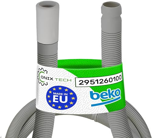 Tumble Dryer Drain Hose Universal 1,6 m with the Original Code 2951260100 for Beko Condenser and Heat Pump Tumble Dryer - MADE IN EU - Warranty 5 Years - ONIX TECH