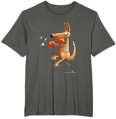 Lustiges Boxendes Känguru Kampfsport Boxen T-Shirt