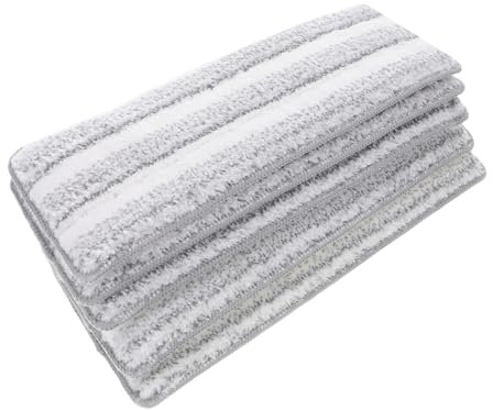 FRCOLOR 5 Pièces Chiffon de remplacement pour vadrouille plate vadrouille et seau microfibre éponge Serpillière remplacement Lingettes de remplacement pour balai à spray vadrouille pliable
