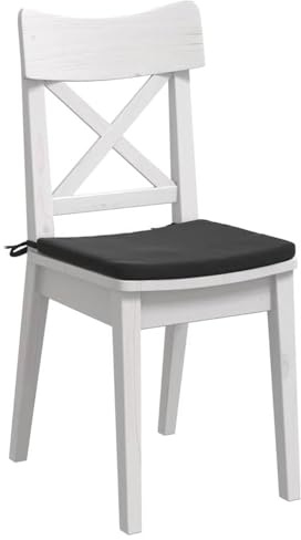 vidaXL Sitzkissen 4 STK. Samt Schwarz 40 x 40 x 3 cm