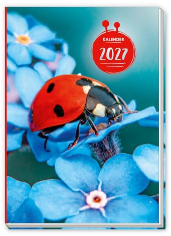 Trötsch Taschenkalender A7 Marienkäfer 2027: Mini-Terminkalender