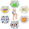 Haimoburg 6er Pack Wasserdicht Baby Lernwindel Trainerhosen Unterwäsche Windeln Windelhose zum Toilettentraining Töpfchentraining, Mehrfarbig, Medium (90)