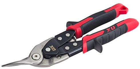 OX Pro Heavy Duty Aviation Snips Left Cut (Red)