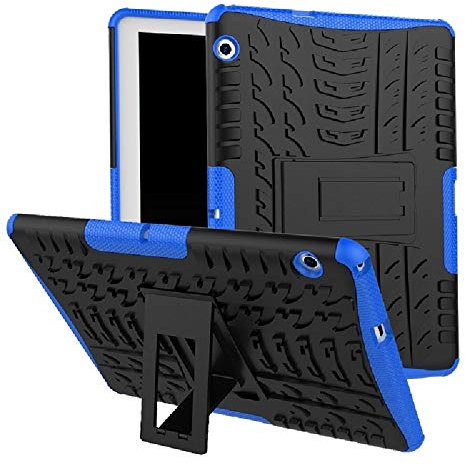 XITODA Huawei MediaPad T3 10 Case, Armor Style Hybrid PC + TPU Protective Case with Stand for Huawei MediaPad T3 10 9.6-Inch Tablet 2017 Release Cover Protection - Dark blue