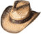 Strohhut Westernhut Cowboyhut Outdoorhut Countryhut Stars & Stripes »SUNSET« (L)