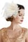 BABEYOND 1920s Stirnband Feder Damen 20er Jahre Stil Charleston Haarband Great Gatsby Damen Fasching Kostüm Accessoires Weiß