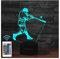 Comiwe Baseball (C) 3D Illusion Nachtlicht Spielzeug,Dekoration LED Nachttischlampe 16 Farben Ändern mit Fernbedienung,Weihnachten Deko Lampe Geburtstagsgeschenk Für Mädchen Jungen Kinder und Freunde