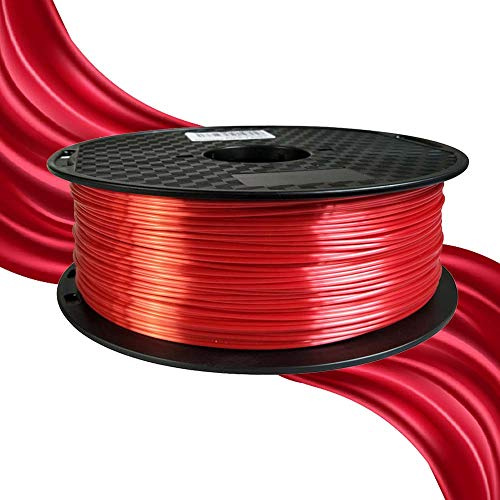 Seide Rot PLA Filament 1,75mm 1 KG 3D Drucker Filament 3D Drucken Materialien Seidig Glänzend Rot PLA Filament CC3D