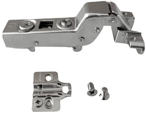 Bisagra Amortiguada Para Puertas de Aluminio con Placa Base 3D - Recta, Acodada o Superacodada