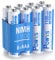 POWXS AAA Rechargeable Batteries High-Capacity 1100mAh, Long-Last Precharged,1200 Cycles,High Performance Durable 3A Ni-MH Batteries (Pack of 8)