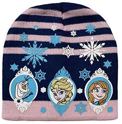 Wintermütze Disney Frozen Olaf Anna und Elsa Mädchen 3394, Blau 54