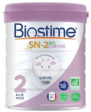 Biostime SN-2 Bio Lait infantile en poudre à base de lait de Chèvre 2ème Âge de 6 à 12 Mois 800g