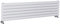 Milano Aruba White Horizontal Double Oval Panel Radiator - 354mm x 1400mm