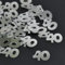 DIWULI Confeti Número Plata 40 - Decoración Mesa Cumpleaños
